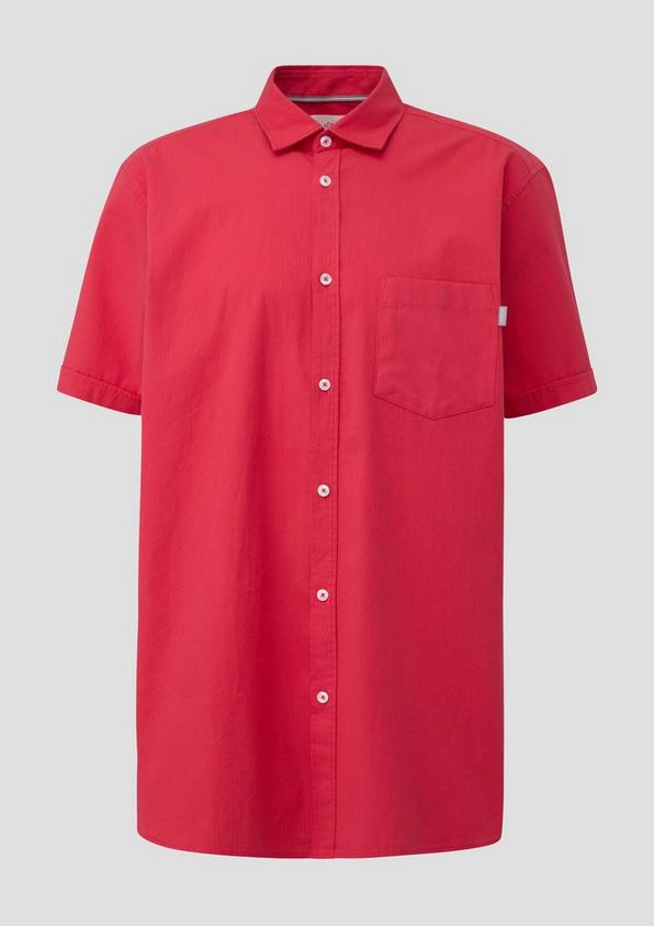 s.Oliver Kurzarmhemd mit Button-Down-Kragen