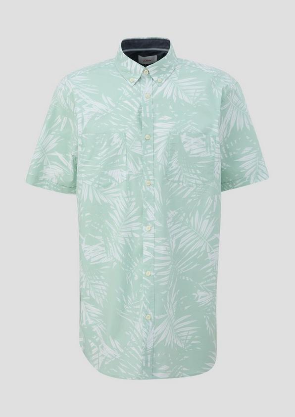 s.Oliver Kurzarmhemd mit Button-Down-Kragen