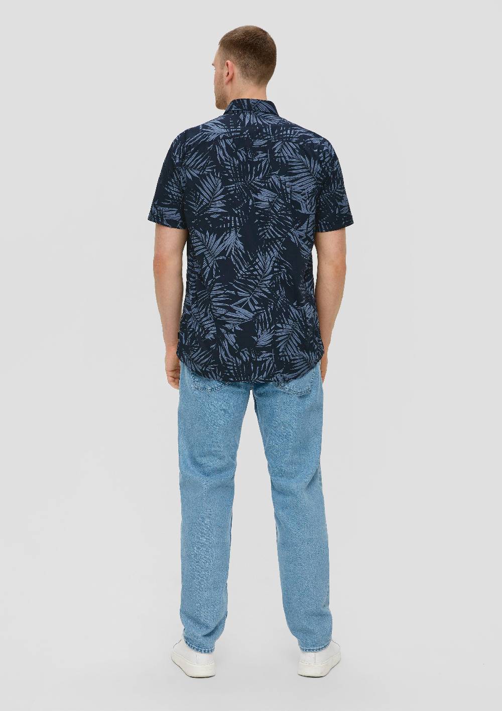 S.Oliver Kurzarmhemd Mit Button-Down-Kragen