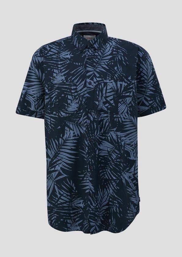 s.Oliver Kurzarmhemd mit Button-Down-Kragen