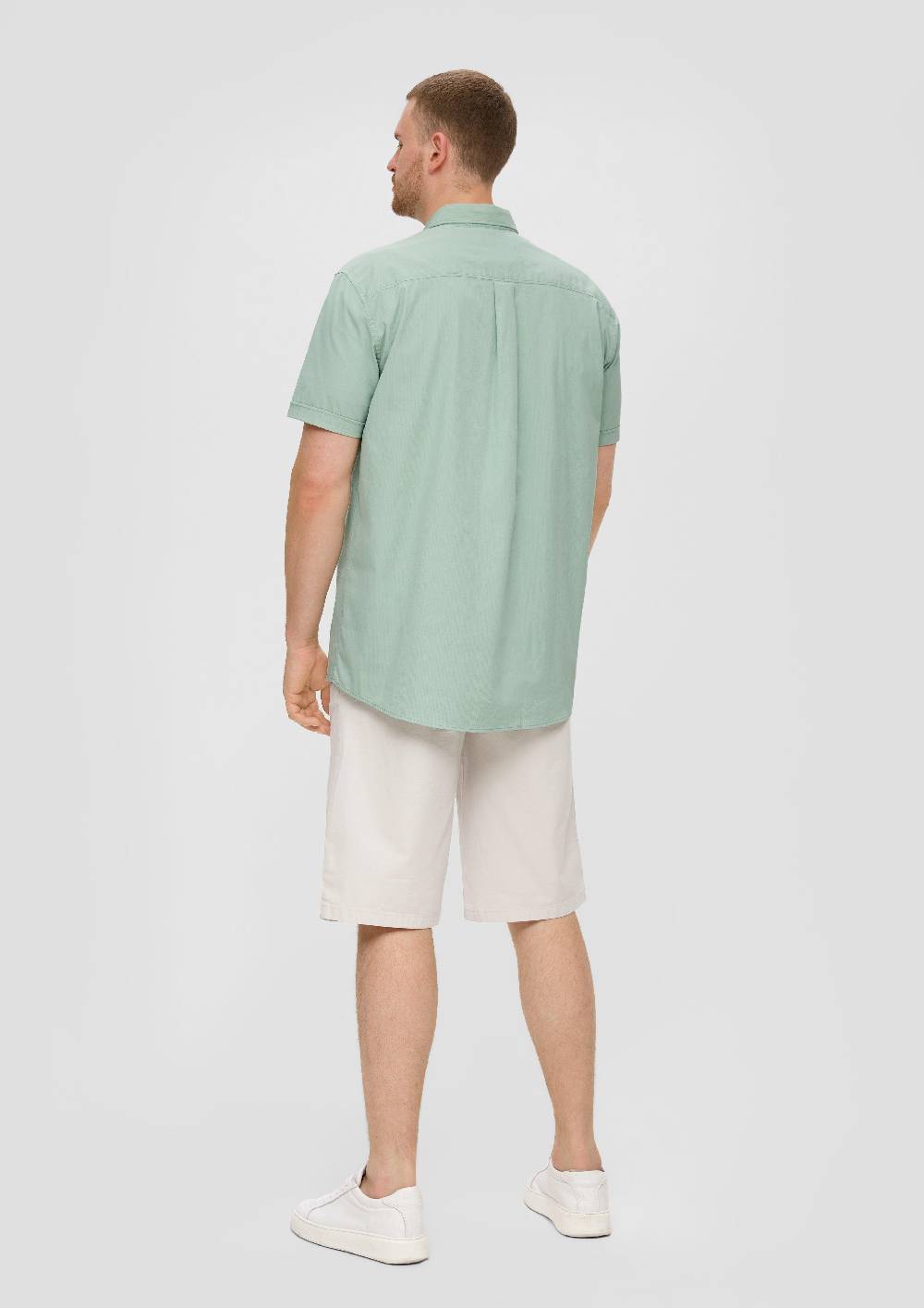 S.Oliver Kurzarmhemd Mit Button-Down-Kragen