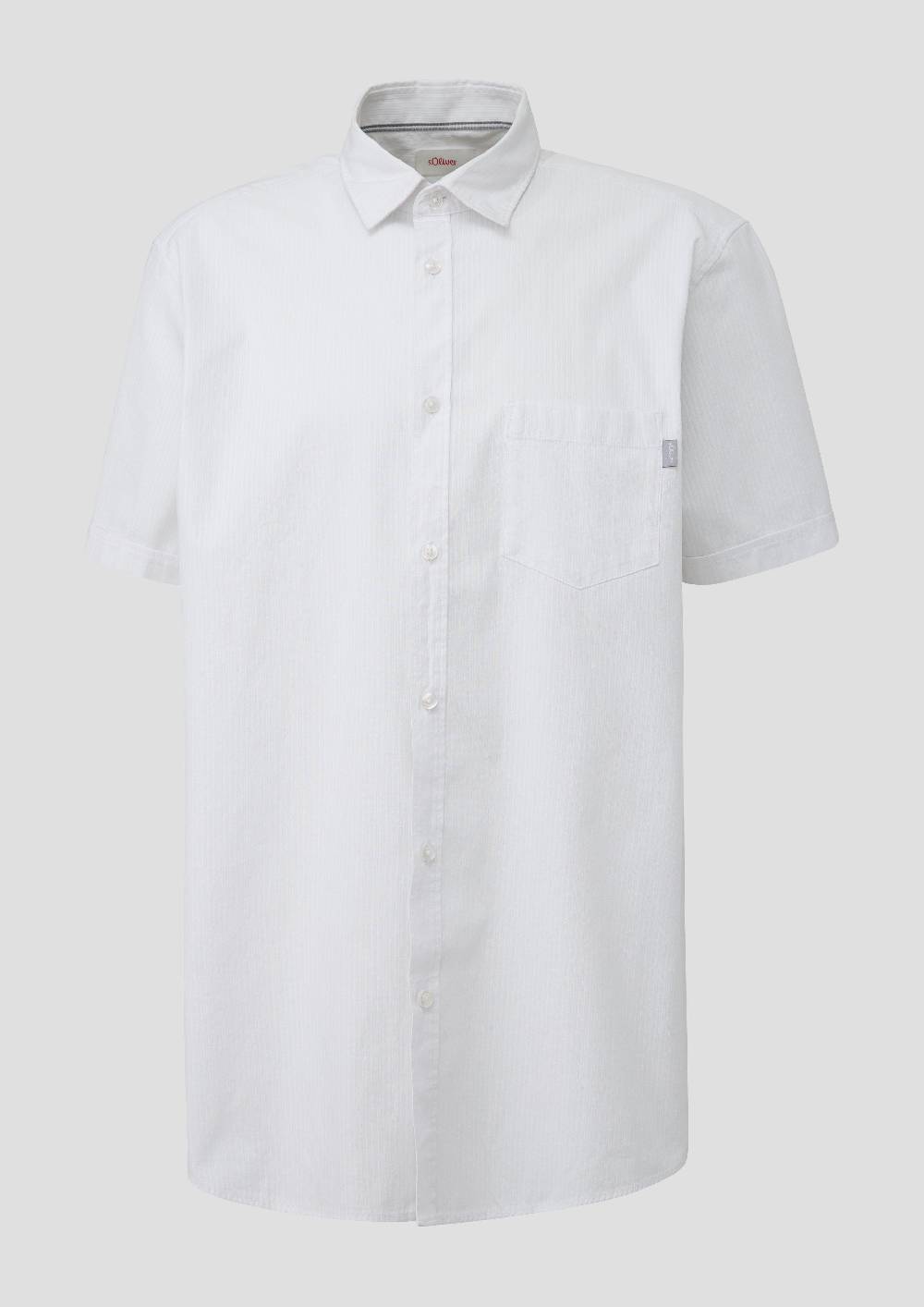 S.Oliver Kurzarmhemd Mit Button-Down-Kragen