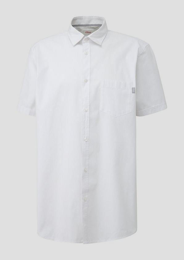 s.Oliver Kurzarmhemd mit Button-Down-Kragen