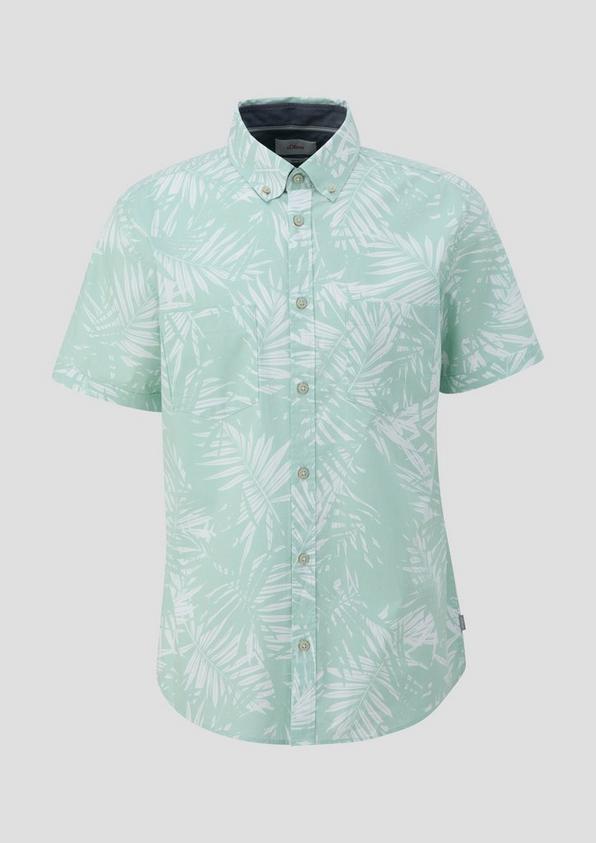 s.Oliver Kurzarmhemd mit Button-Down-Kragen