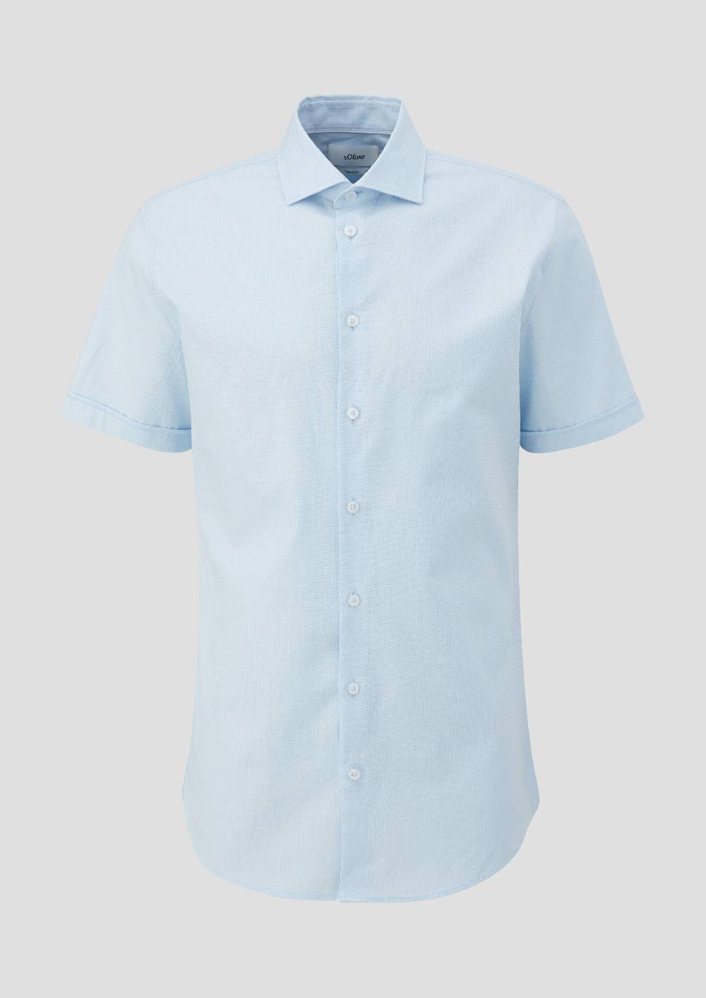 S.Oliver Kurzarmhemd Mit Dobby-Struktur