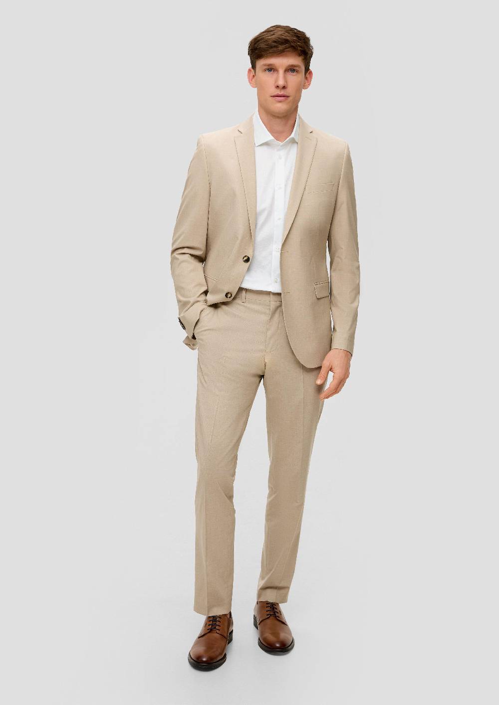 S.Oliver Kurzarmhemd Mit Dobby-Struktur