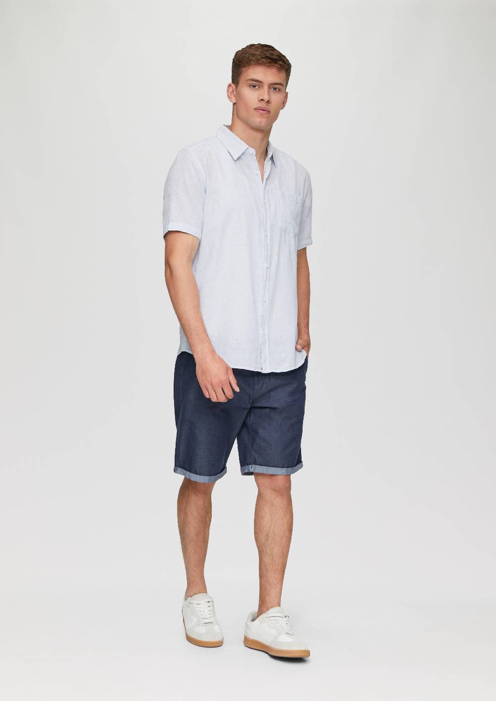 S.Oliver Kurzarmhemd Mit Kentkragen