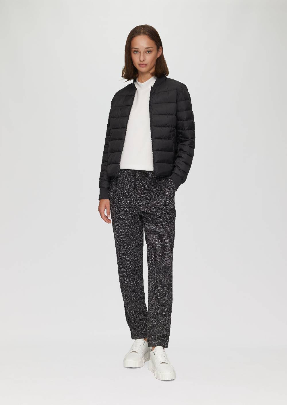 S.Oliver Kurze Steppjacke Mit Rippbündchen