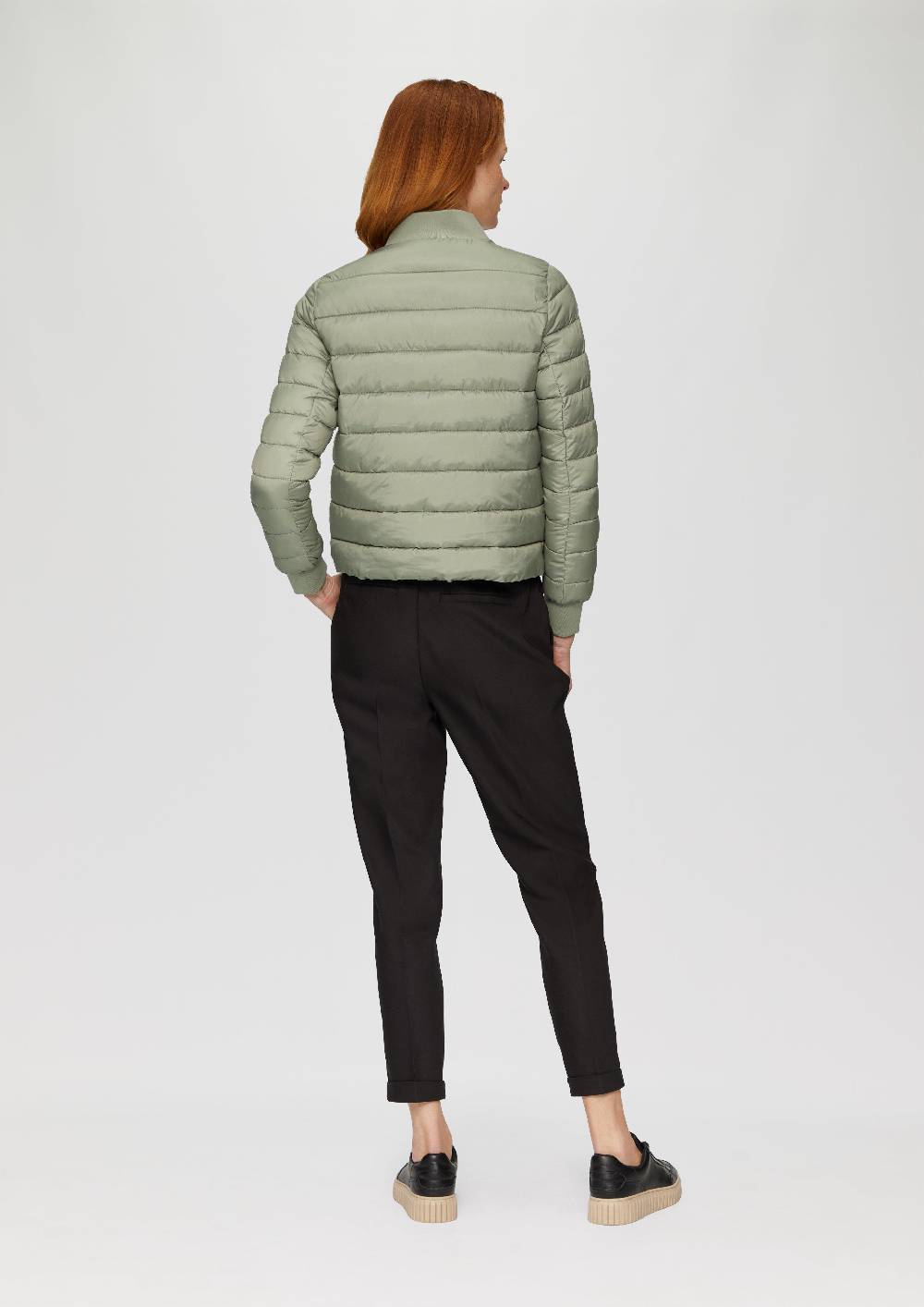 S.Oliver Kurze Steppjacke Mit Rippbündchen