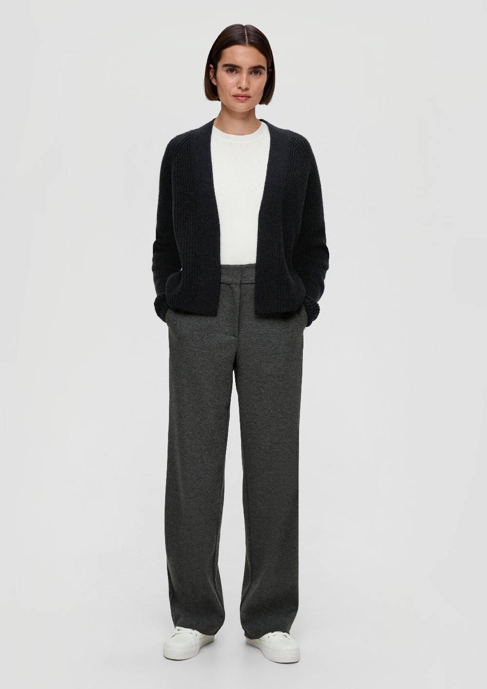 S.Oliver Kurzer Cardigan Aus Wollmix