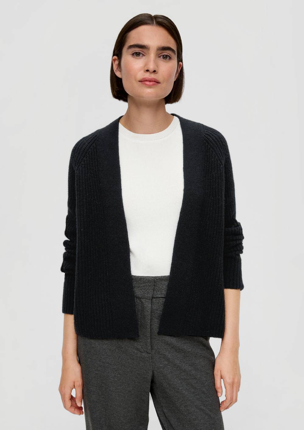 S.Oliver Kurzer Cardigan Aus Wollmix