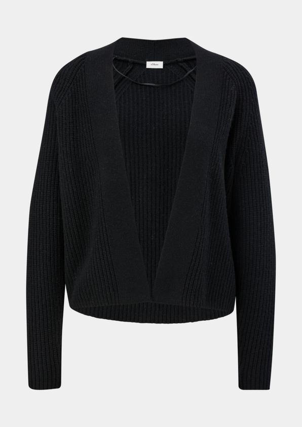 s.Oliver Kurzer Cardigan aus Wollmix