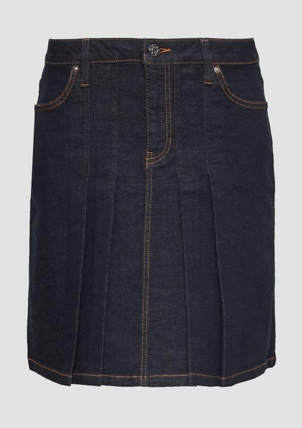 s.Oliver Kurzer Faltenrock aus Denim
