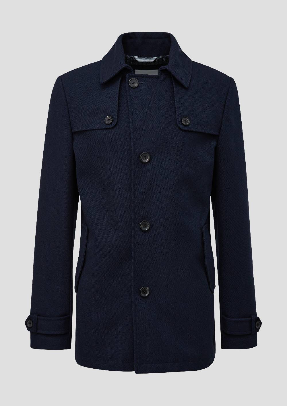 S.Oliver Kurzer Mantel Aus Viskosemix