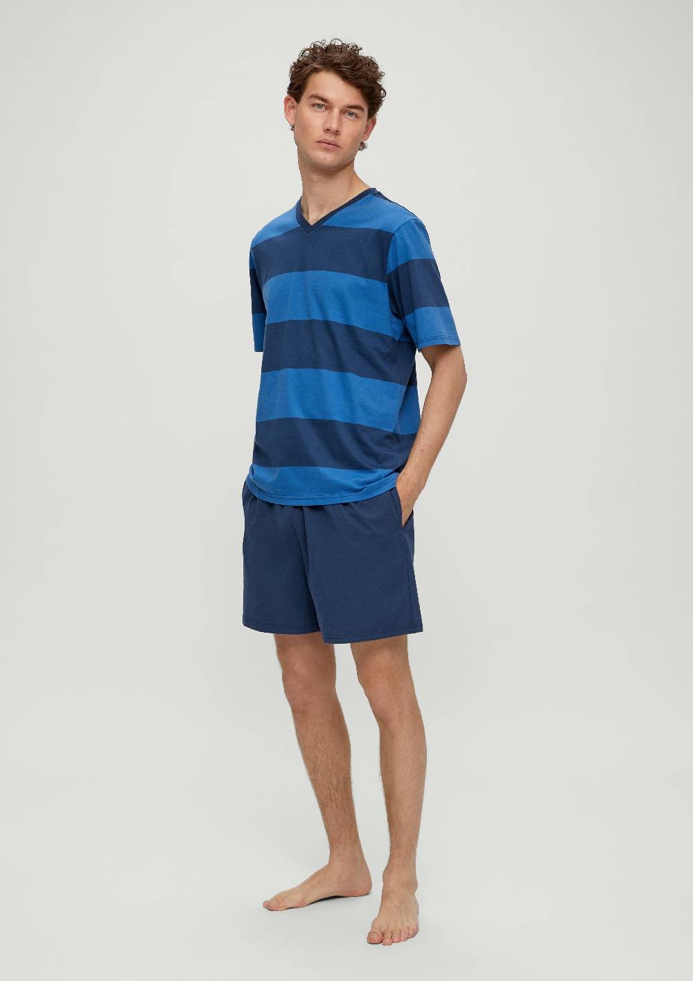 S.Oliver Kurzer Pyjama Aus Baumwolle