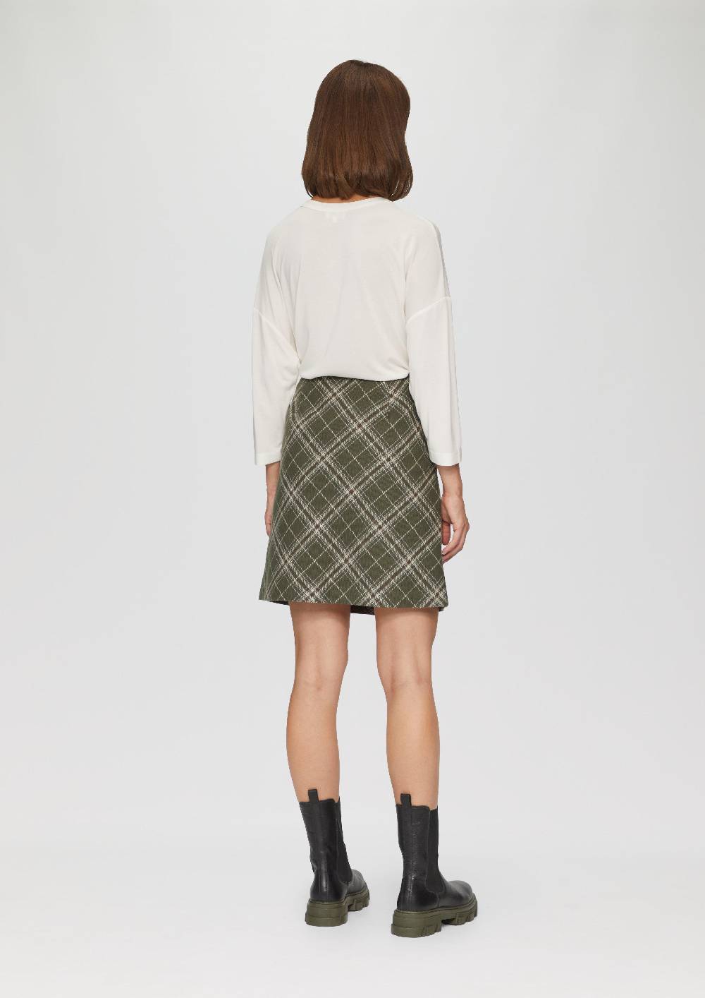 S.Oliver Kurzer Rock Mit Web-Karo