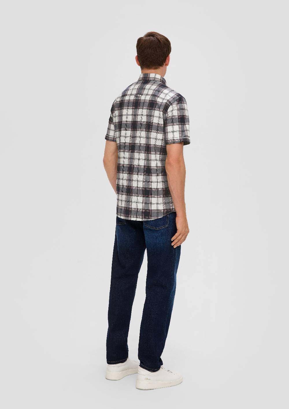 S.Oliver Kurzes Baumwollstretch-Hemd Im Slim Fit
