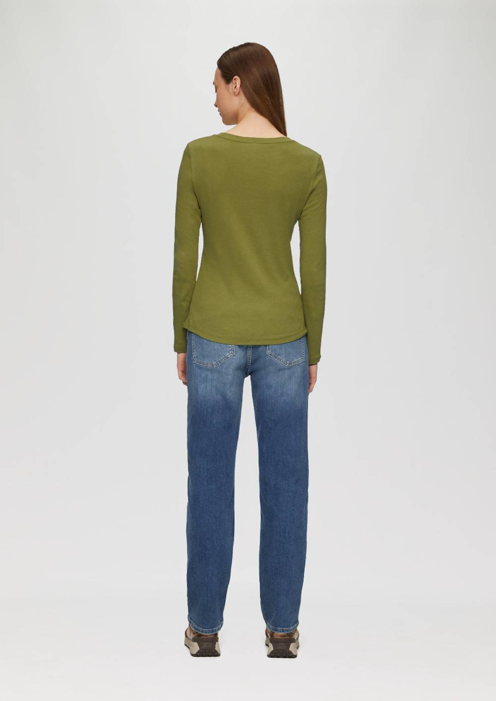 S.Oliver Langarm-Shirt Im Slim Fit