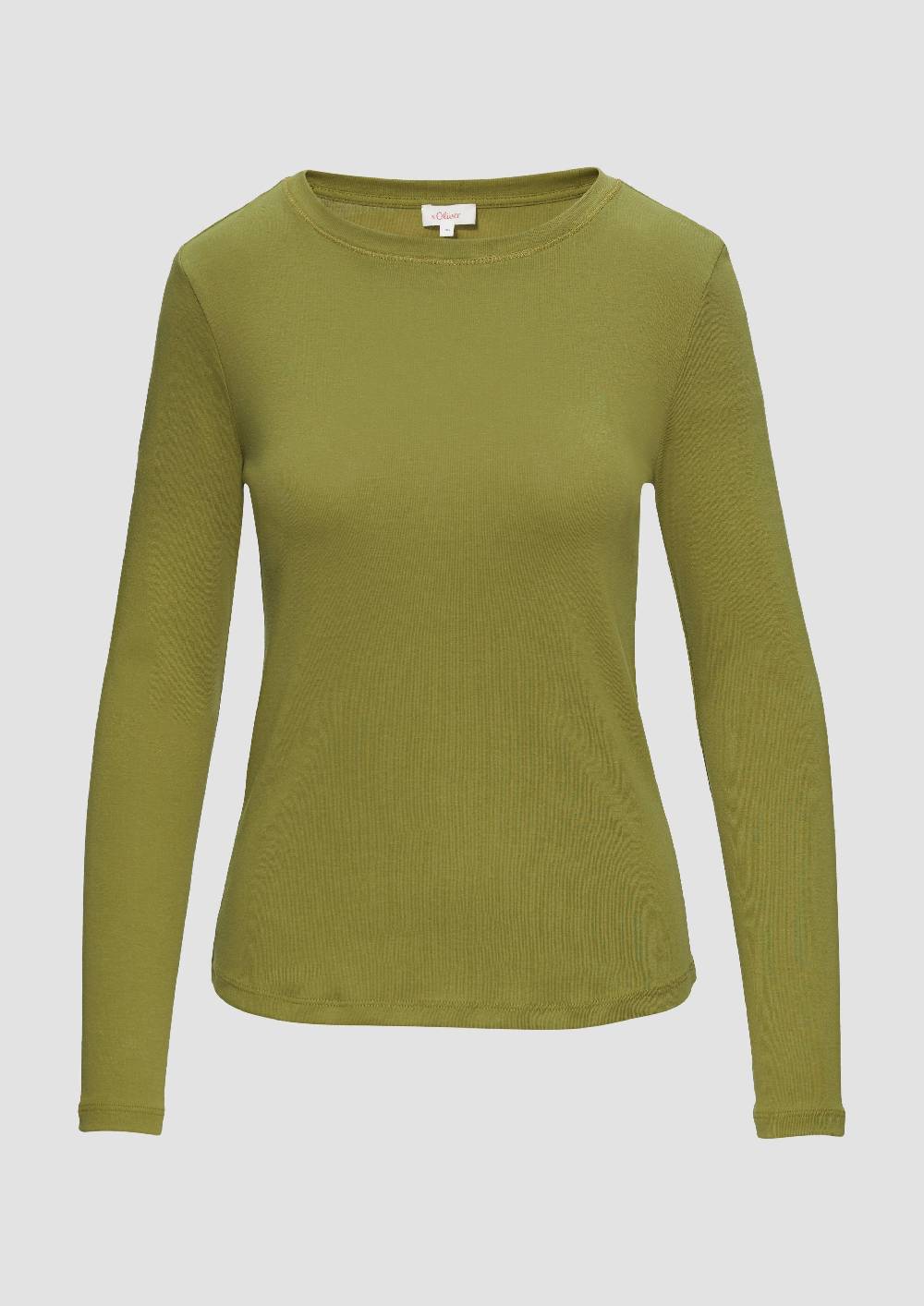 S.Oliver Langarm-Shirt Im Slim Fit