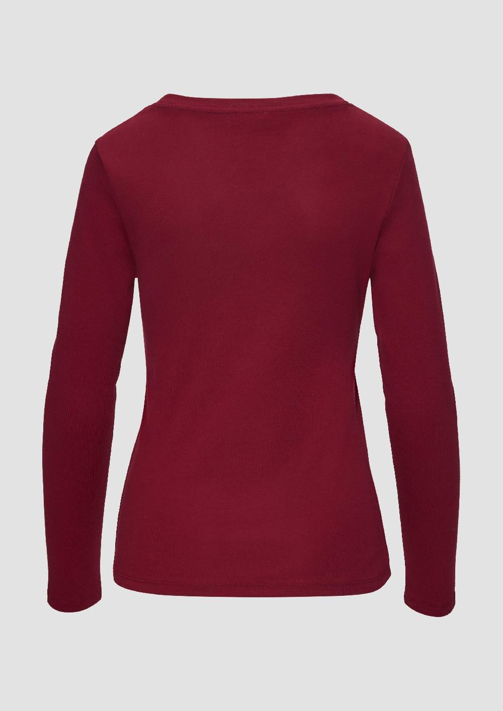 S.Oliver Langarm-Shirt Im Slim Fit