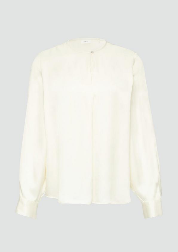 S.Oliver Langarmbluse Aus Satin