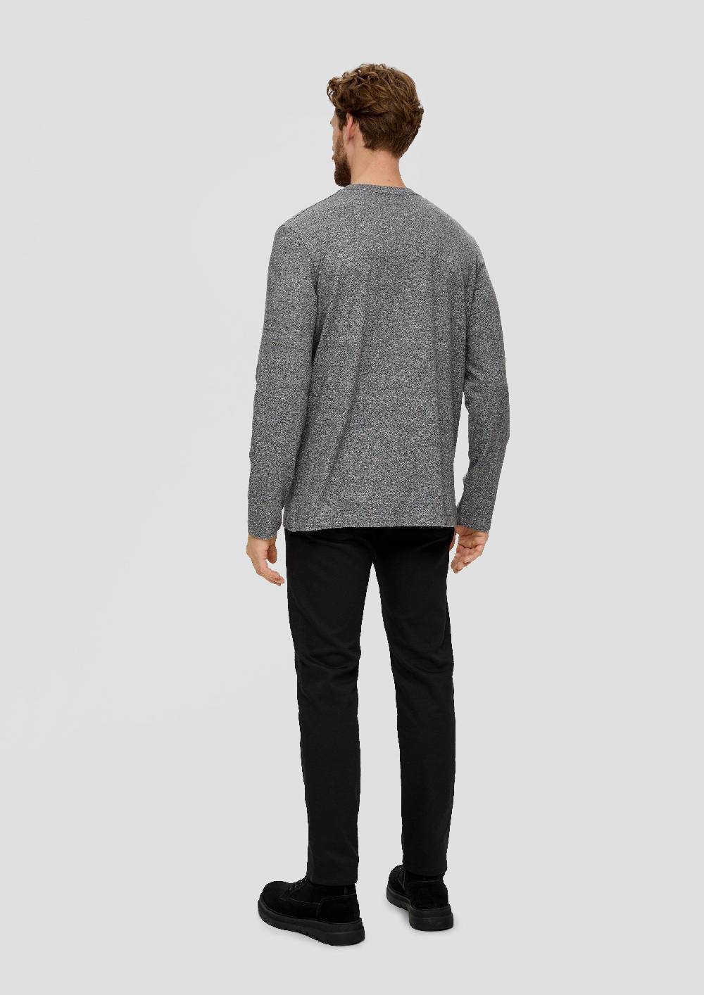 S.Oliver Langarmshirt Mit Frontprint