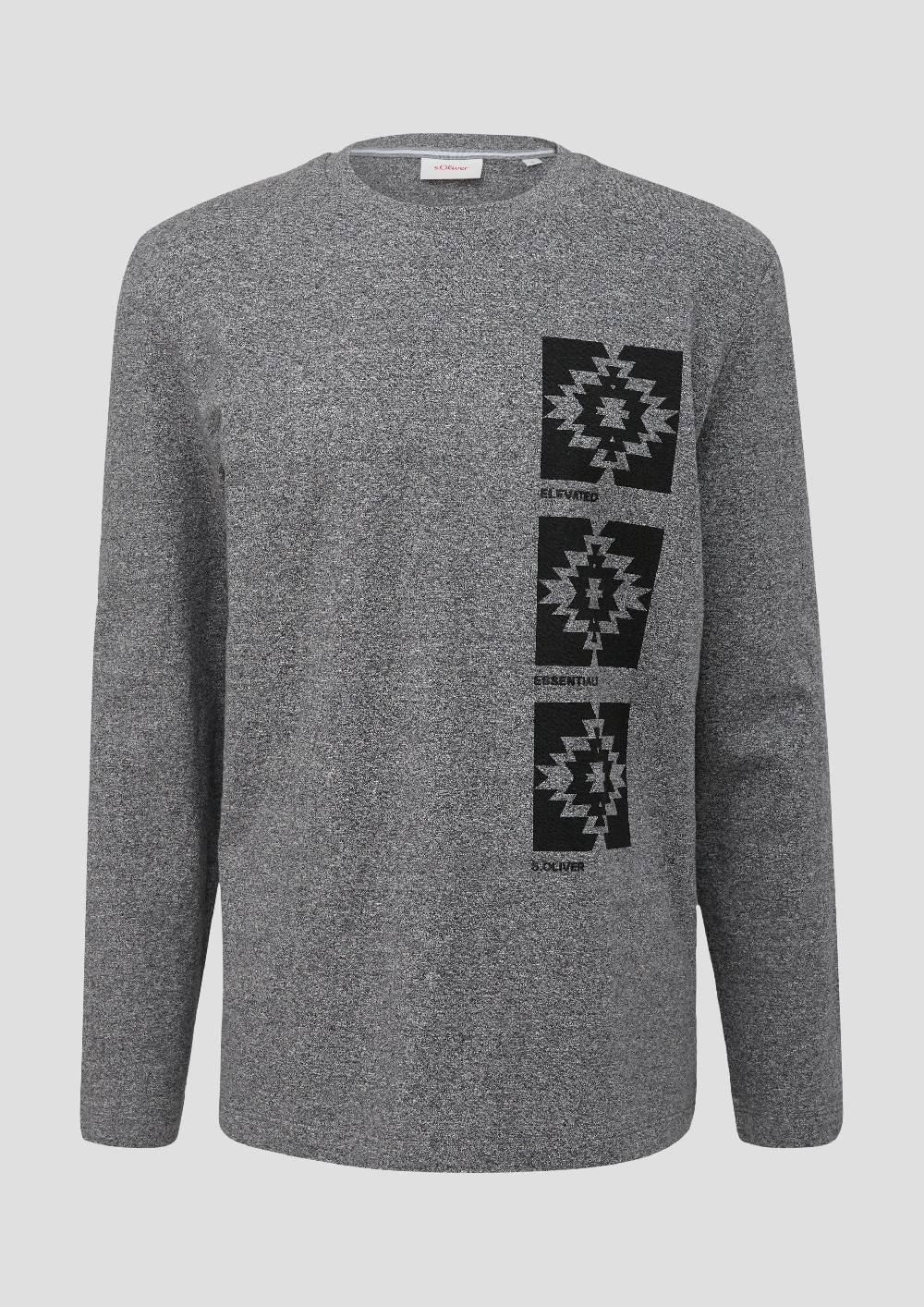 S.Oliver Langarmshirt Mit Frontprint