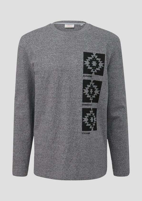 s.Oliver Langarmshirt mit Frontprint
