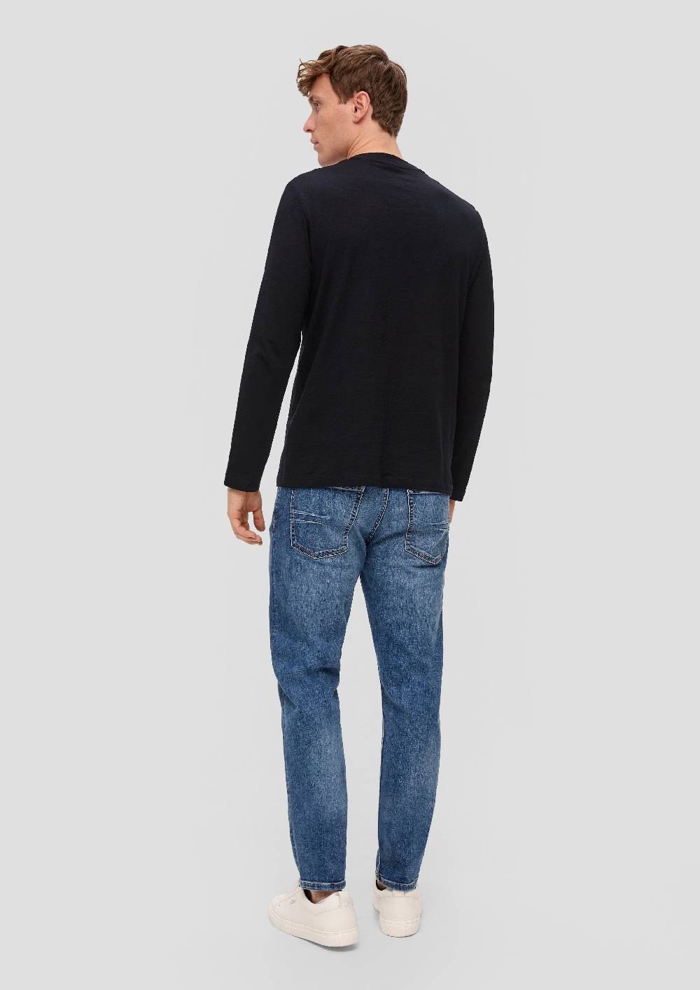 S.Oliver Langarmshirt Mit Logo-Print