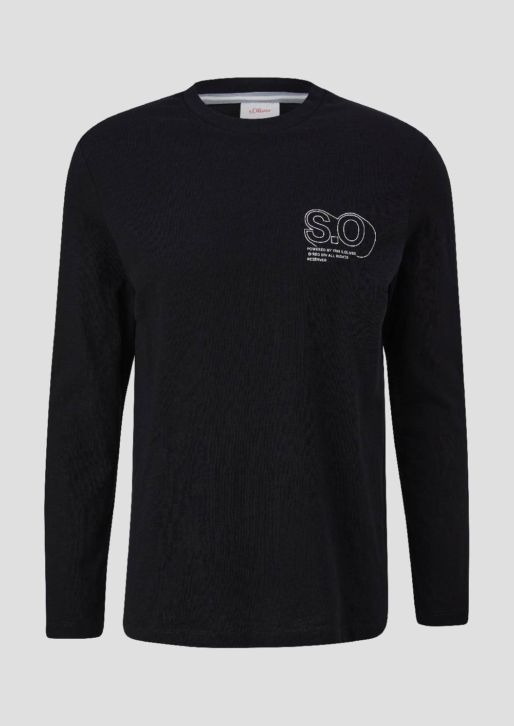 S.Oliver Langarmshirt Mit Logo-Print