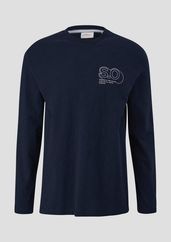 s.Oliver Langarmshirt mit Logo-Print