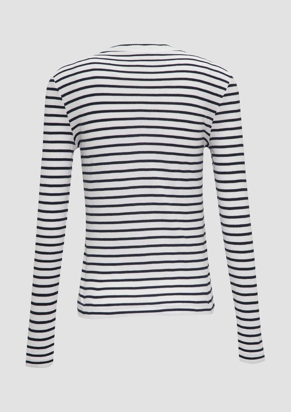 S.Oliver Langarmshirt Mit Muschelkante