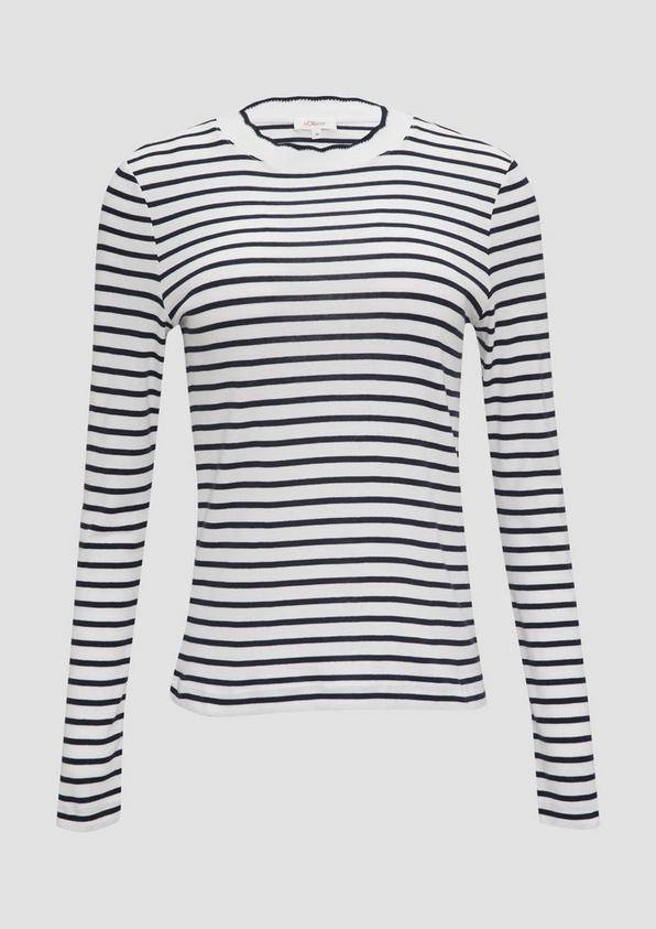 s.Oliver Langarmshirt mit Muschelkante