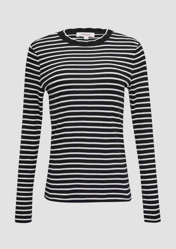 s.Oliver Langarmshirt mit Muschelkante