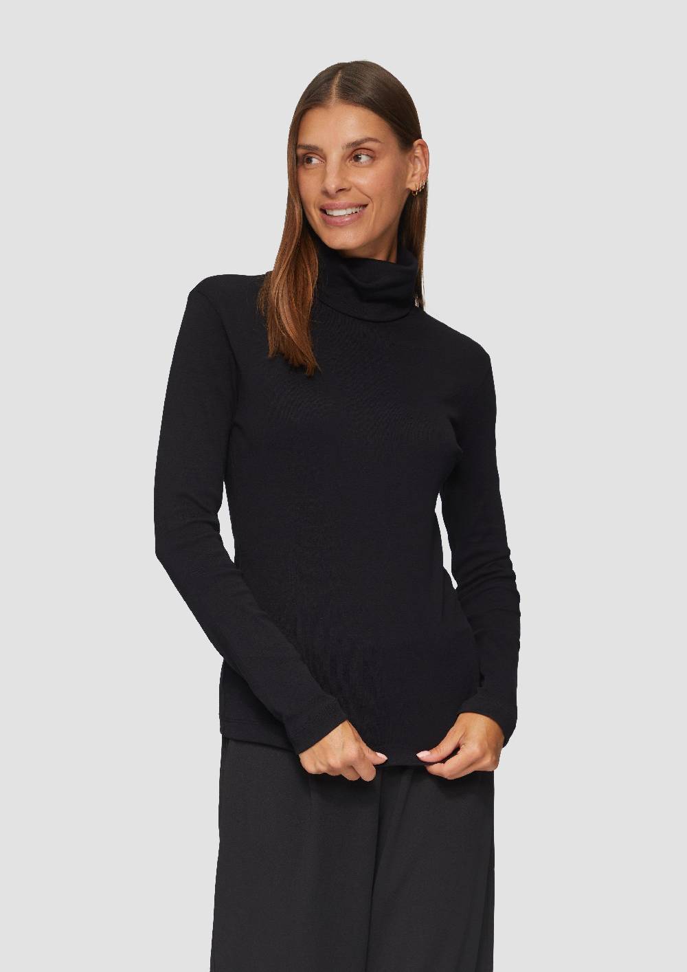 S.Oliver Langarmshirt Mit Rollkragen