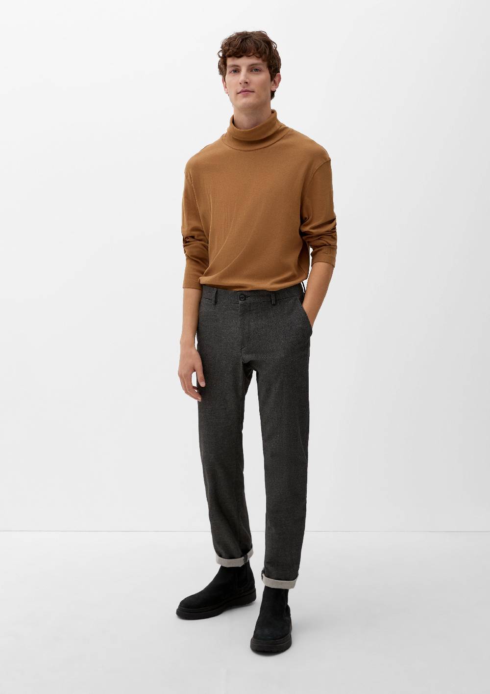 S.Oliver Langarmshirt Mit Rollkragen