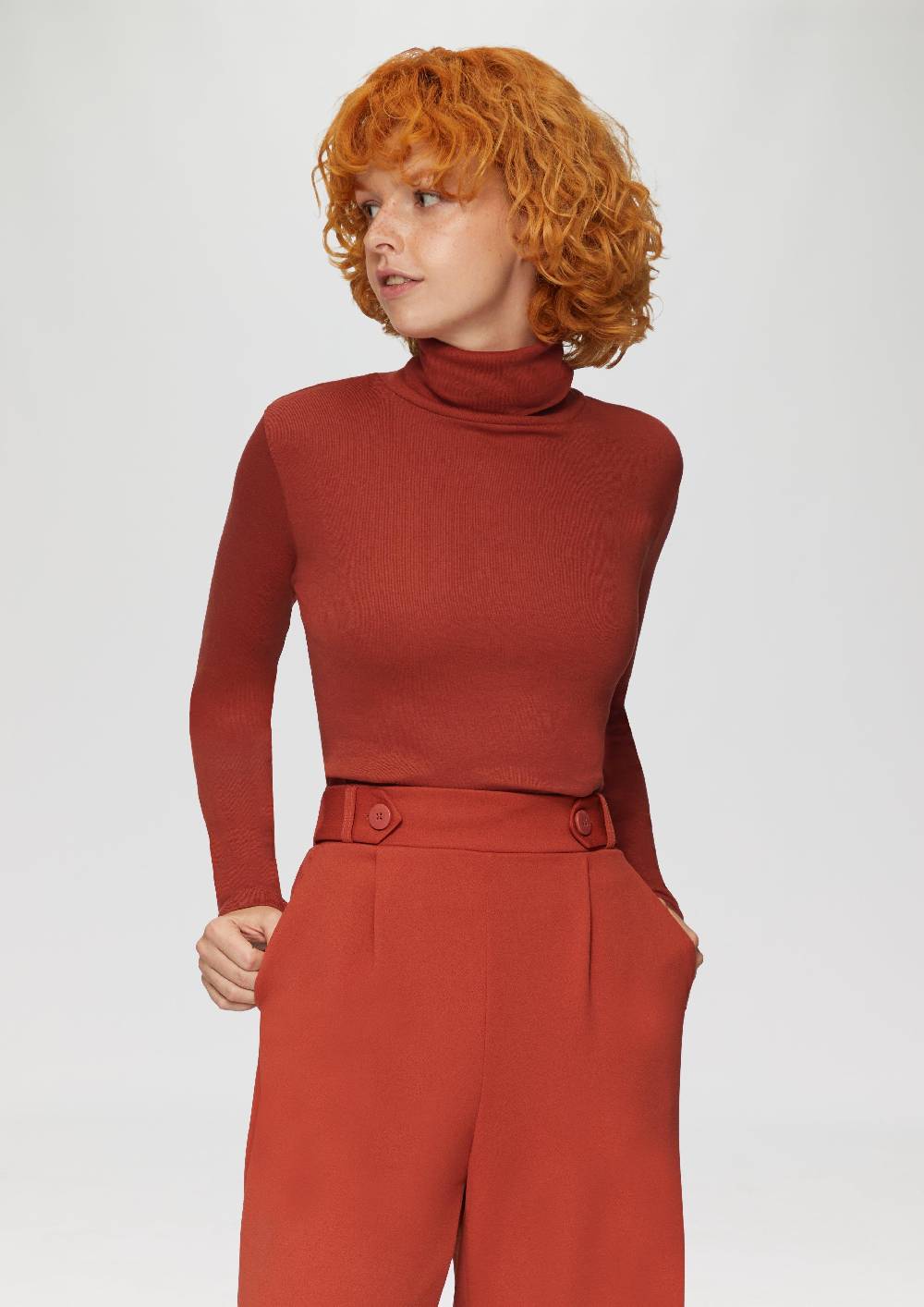 S.Oliver Langarmshirt Mit Rollkragen