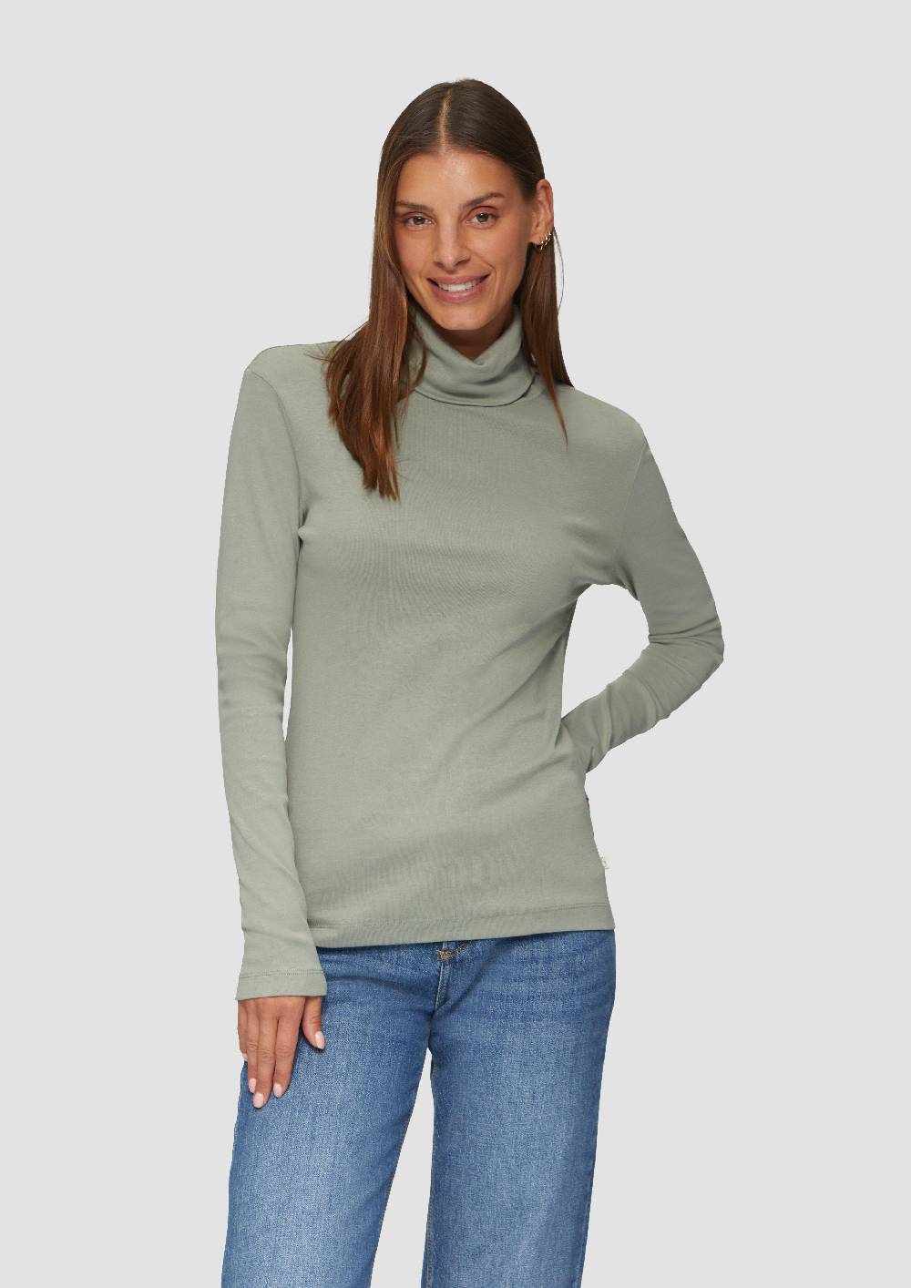 S.Oliver Langarmshirt Mit Rollkragen