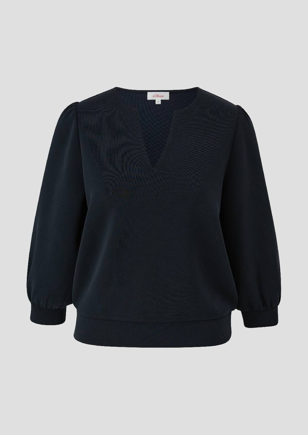 S.Oliver Langarmshirt Mit Tunika-Ausschnitt