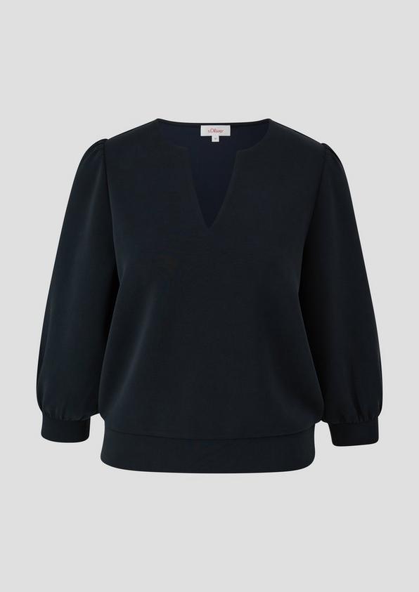 S.Oliver Langarmshirt Mit Tunika-Ausschnitt