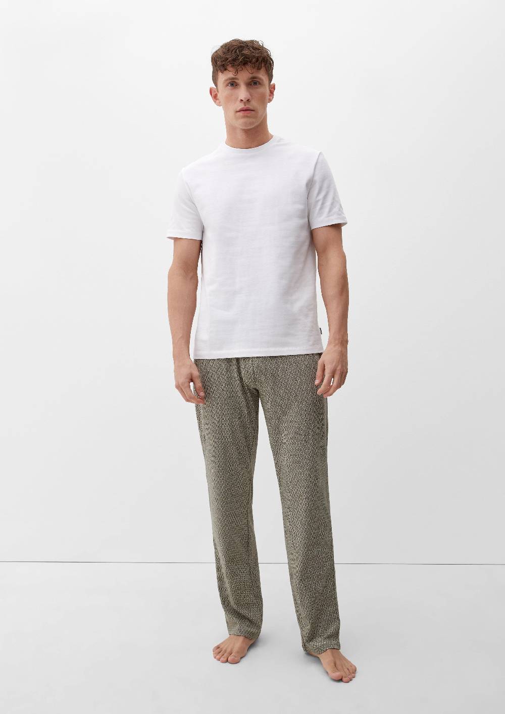 S.Oliver Lange Pyjamahose Mit Allover-Print