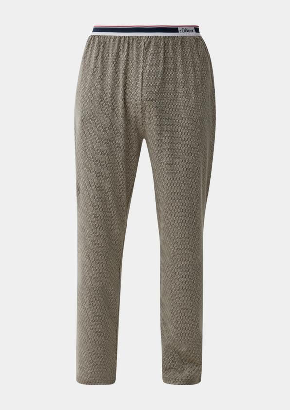 s.Oliver Lange Pyjamahose mit Allover-Print