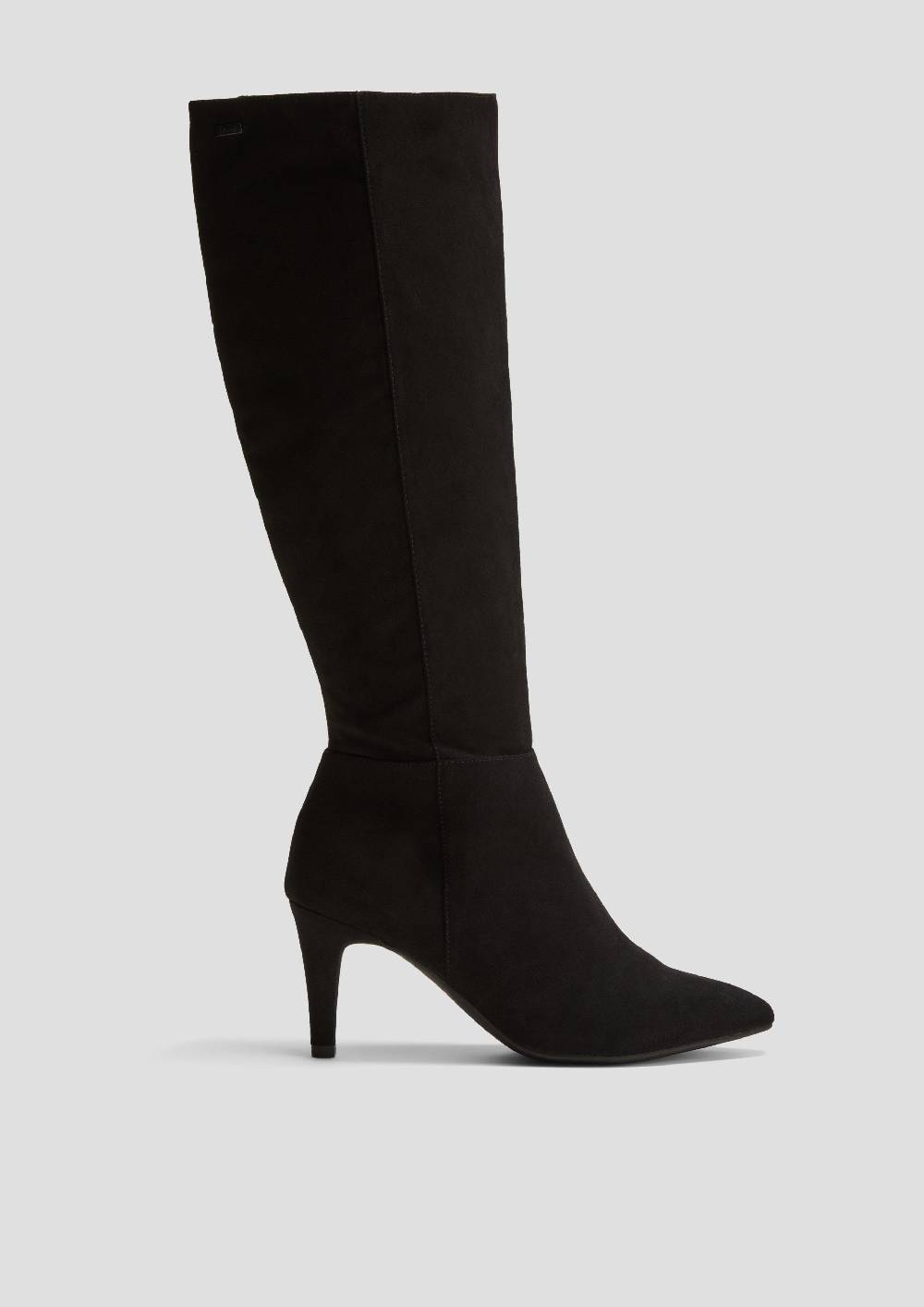 S.Oliver Lange Stiefel In Veloursleder-Optik