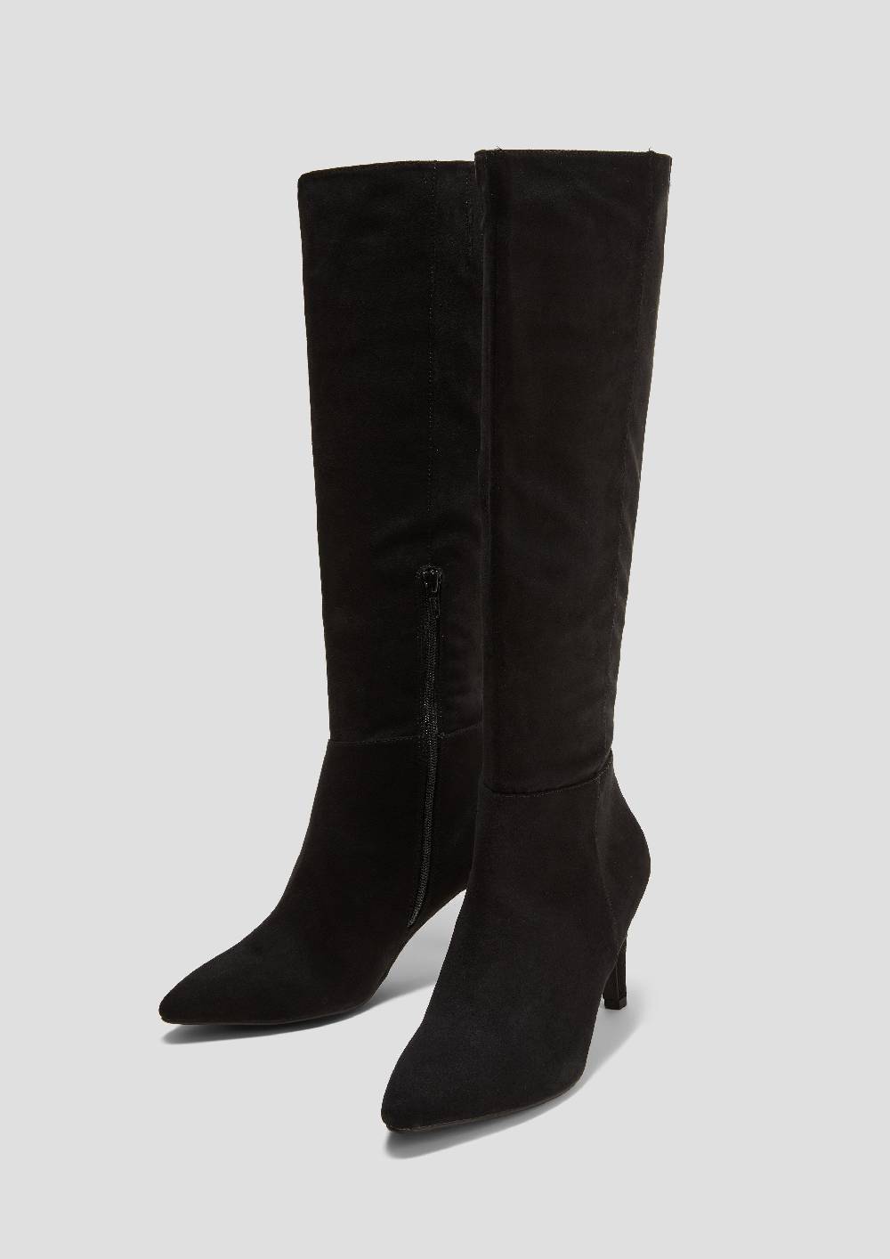 S.Oliver Lange Stiefel In Veloursleder-Optik