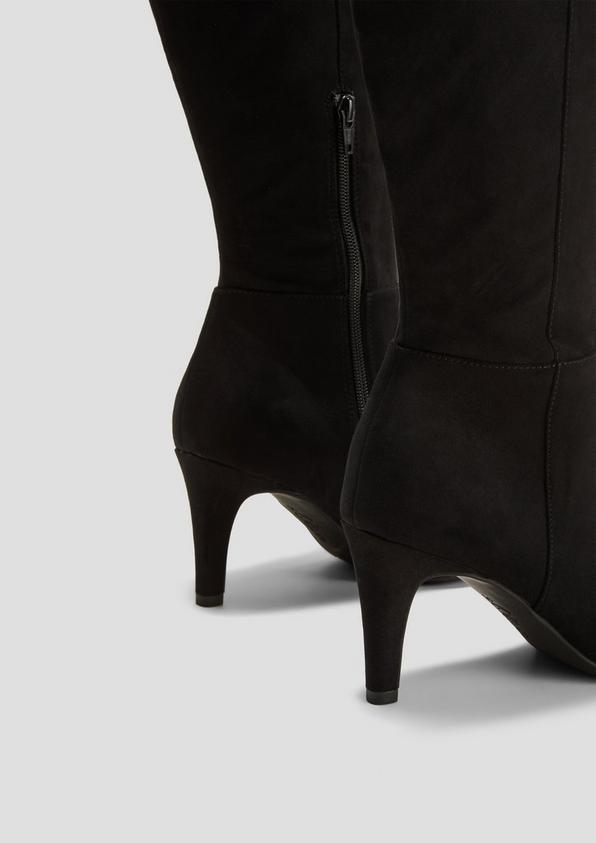 s.Oliver Lange Stiefel in Veloursleder-Optik