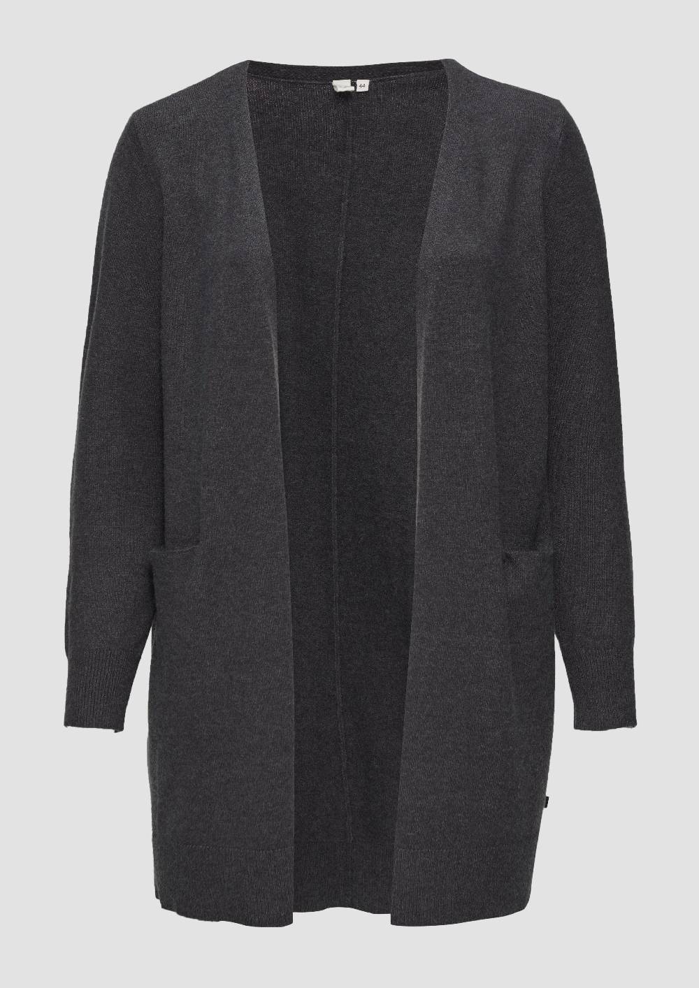 S.Oliver Lange Strickjacke Aus Viskosemix