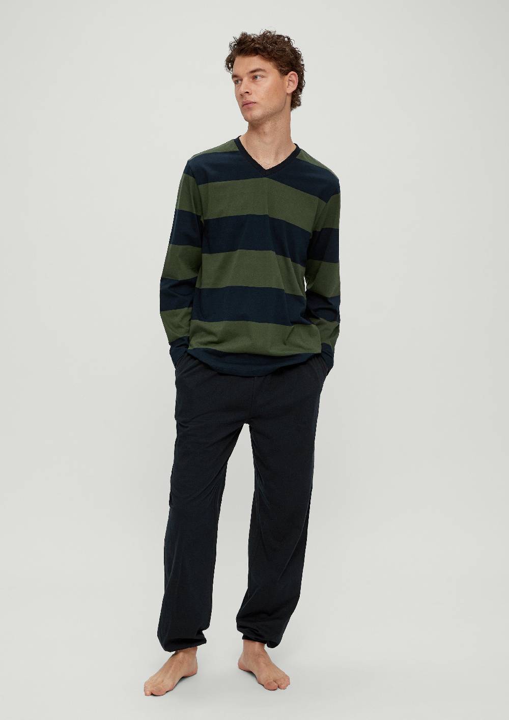 S.Oliver Langer Pyjama Aus Baumwolle