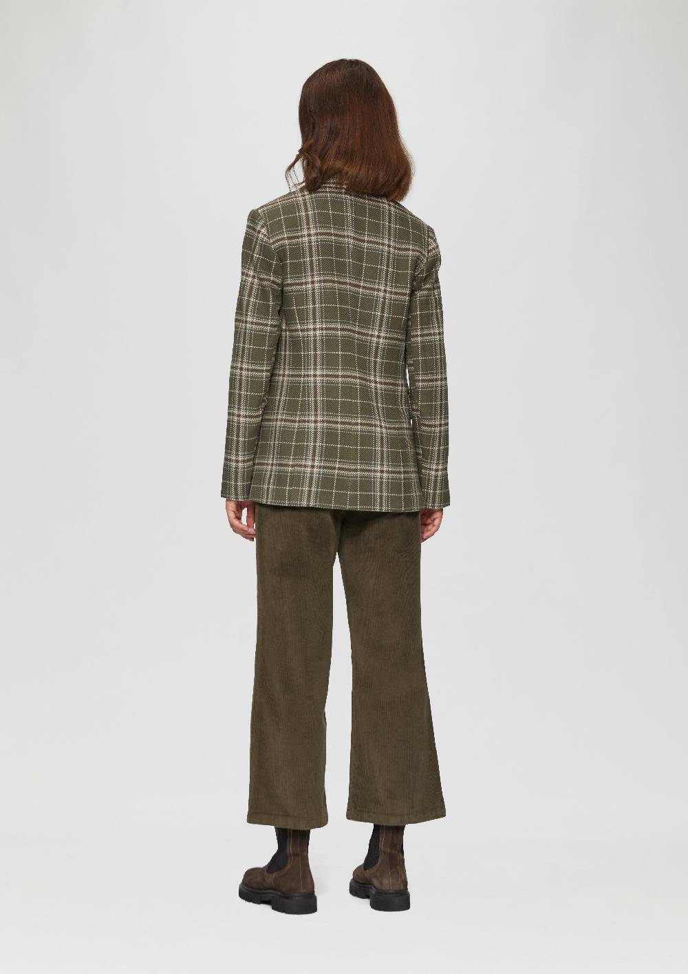 S.Oliver Langer Twillblazer Mit Karomuster