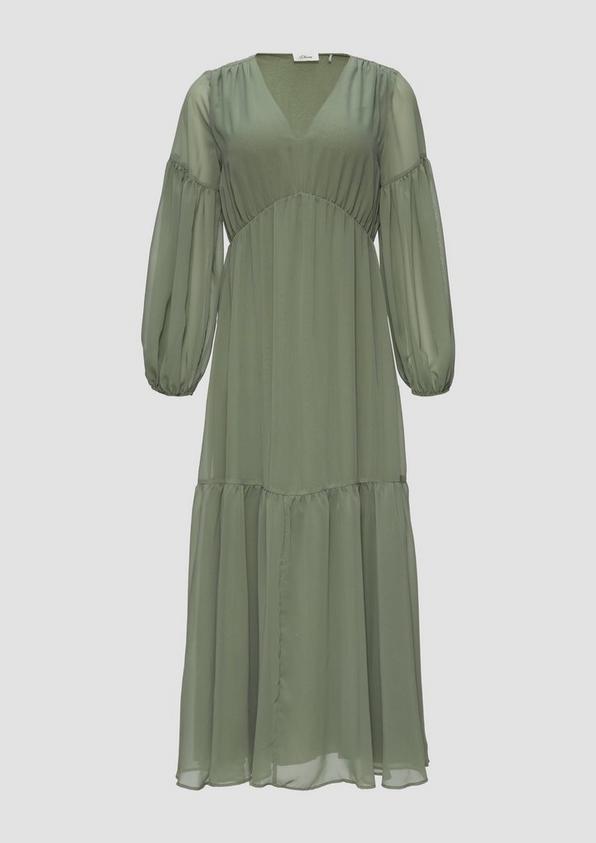 s.Oliver Langes Chiffonkleid im Boho-Stil