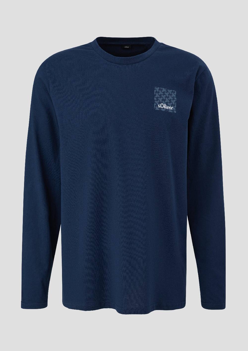 S.Oliver Langes Pyjama-Shirt Mit Logoprint